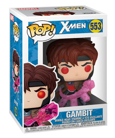 Figurine Funko Pop! N°553 - X-men - Gambit Avec Cartes